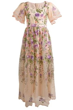Flora Dress In Pastels -CINZ Clothing Shop flora ghost 1 303679