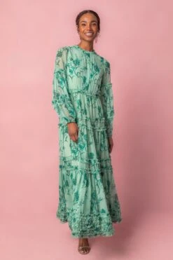 Geneva Dress In Bright Green -CINZ Clothing Shop geneva new studio Easter 1 474450