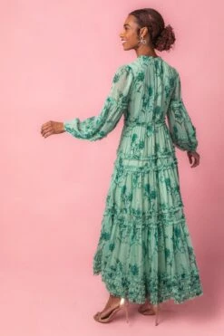 Geneva Dress In Bright Green -CINZ Clothing Shop geneva new studio Easter 3 403791