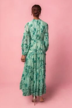 Geneva Dress In Bright Green -CINZ Clothing Shop geneva new studio Easter 4 543495