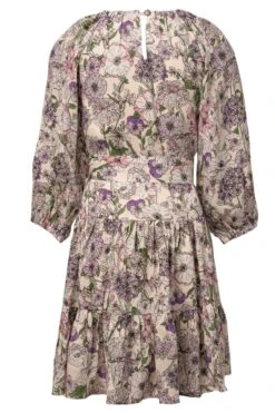 Mini Imogen Dress In Floral Bloom -CINZ Clothing Shop imogen floralbloom mini back 306881