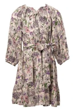 Mini Imogen Dress In Floral Bloom -CINZ Clothing Shop imogen floralbloom mini front 911036