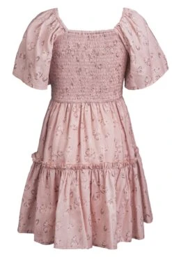 Mini Lennon Dress In Dusty Pink -CINZ Clothing Shop lennon dustypink mini back 2 608299