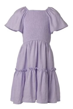 Mini Lennon Dress In Lavender -CINZ Clothing Shop lennon purple mini front 475671