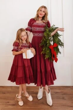 Mini Liesl Dress In Red - FINAL SALE -CINZ Clothing Shop liesl 02 196150c7 f736 44f3 aa9d 4d3a7de2afe4 434100