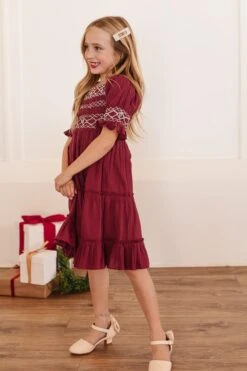 Mini Liesl Dress In Red - FINAL SALE -CINZ Clothing Shop liesl 04 567036