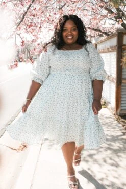 Madeline Dress In Blue -CINZ Clothing Shop madeline studioshoot 9688 175348