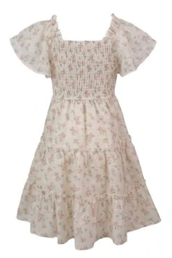Mini Madison Dress In Eyelet Floral -CINZ Clothing Shop madison eyelet mini back 336455