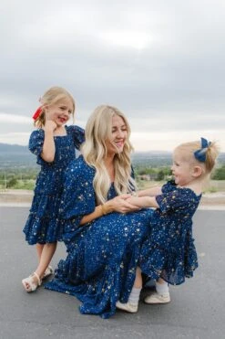 Baby Starry Nights Dress Set - FINAL SALE -CINZ Clothing Shop owners 4th july 128