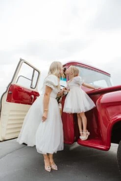Ballerina Dress In White -CINZ Clothing Shop owners 4th july 74