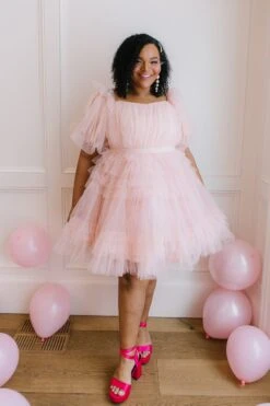 Pixie Dress In Blush -CINZ Clothing Shop pixie blush 01 252110