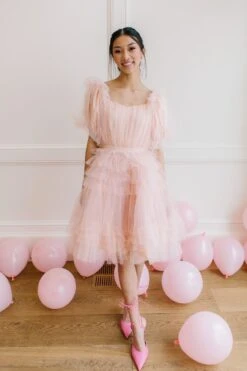 Pixie Dress In Blush -CINZ Clothing Shop pixie blush 23 413606