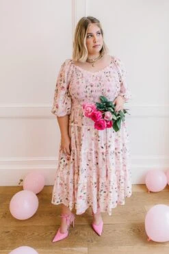 Roselyn Dress In Pink -CINZ Clothing Shop roselyn 6 549325