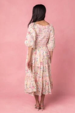 Roselyn Dress In Pastel Floral -CINZ Clothing Shop roselyn studio easter24 4 263407e9 7d57 4878 a3e6 0970d19ead03 262545