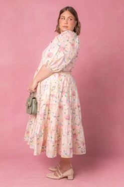 Roselyn Dress In Pastel Floral -CINZ Clothing Shop roselyn studio easter24 8 282578