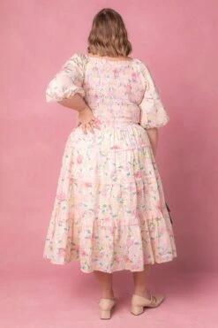 Roselyn Dress In Pastel Floral -CINZ Clothing Shop roselyn studio easter24 9 289221