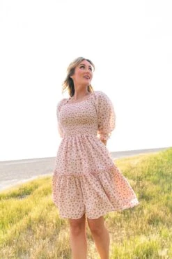 Short Madeline Dress In Pink - FINAL SALE -CINZ Clothing Shop short madeline pink 08 415381