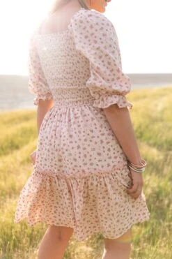 Short Madeline Dress In Pink - FINAL SALE -CINZ Clothing Shop short madeline pink 10 906785