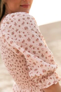 Short Madeline Dress In Pink - FINAL SALE -CINZ Clothing Shop short madeline pink 14 368983