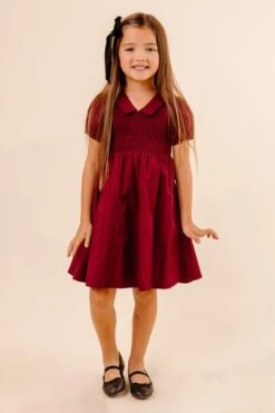Mini Addie Dress In Wine - FINAL SALE -CINZ Clothing Shop studio 073 575357