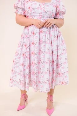 Ballerina Dress In Pink Blossom - FINAL SALE -CINZ Clothing Shop studio easter 046 481223