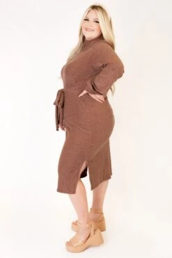 Jensen Dress In Mocha - FINAL SALE -CINZ Clothing Shop studio f23 48 951203