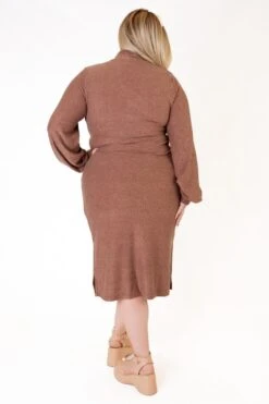 Jensen Dress In Mocha - FINAL SALE -CINZ Clothing Shop studio f23 49 384525