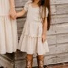 Mini Sienna Dress In Cream - FINAL SALE -CINZ Clothing Shop web siennaandgracie 4