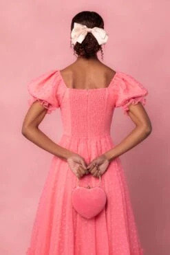 Wonderland Dress In Pink Hearts -CINZ Clothing Shop web valentinesday modestsizeinclusivedresses lovers 39