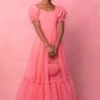 Wonderland Dress In Pink Hearts -CINZ Clothing Shop web valentinesday modestsizeinclusivedresses lovers 45