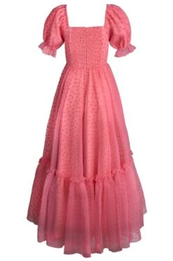 Wonderland Dress In Pink Hearts -CINZ Clothing Shop wonderland sweetheart back 499360