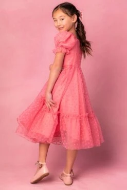 Mini Wonderland Dress In Pink Hearts -CINZ Clothing Shop wonderlandhearts 07 827263